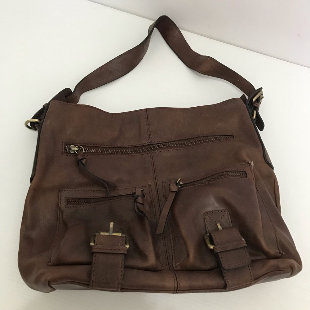 Nino Bossi Genuine Leather Brown Leather Shoulder Bag